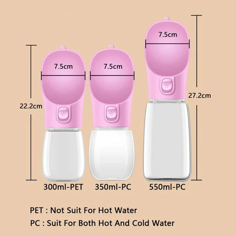 Gourde Portable Anti-Fuite pour Chien