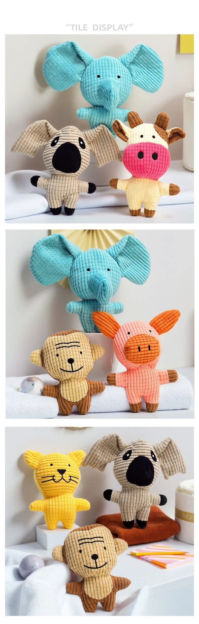 Jouet Peluche Résistant et Sonore