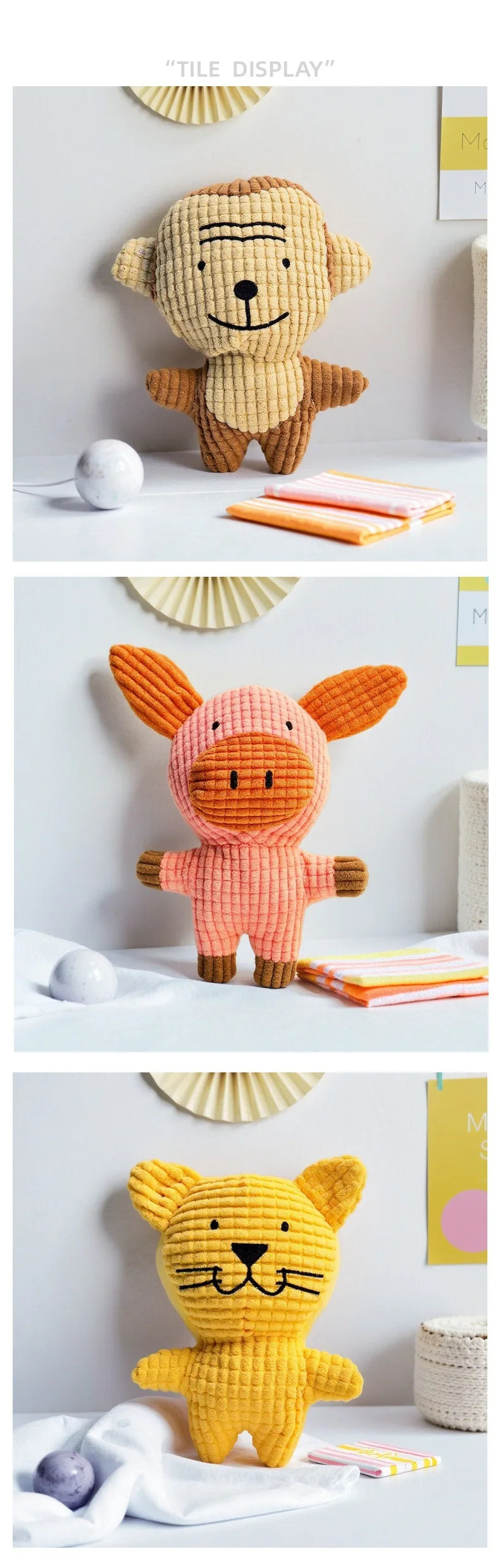 Jouet Peluche Résistant et Sonore